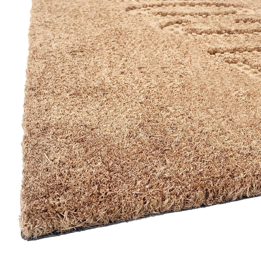 Zerbino Cocco 3D Moderno 40x70 Cm Antiscivolo Tappeto Rettangolare Porta Ingresso Entrata - D