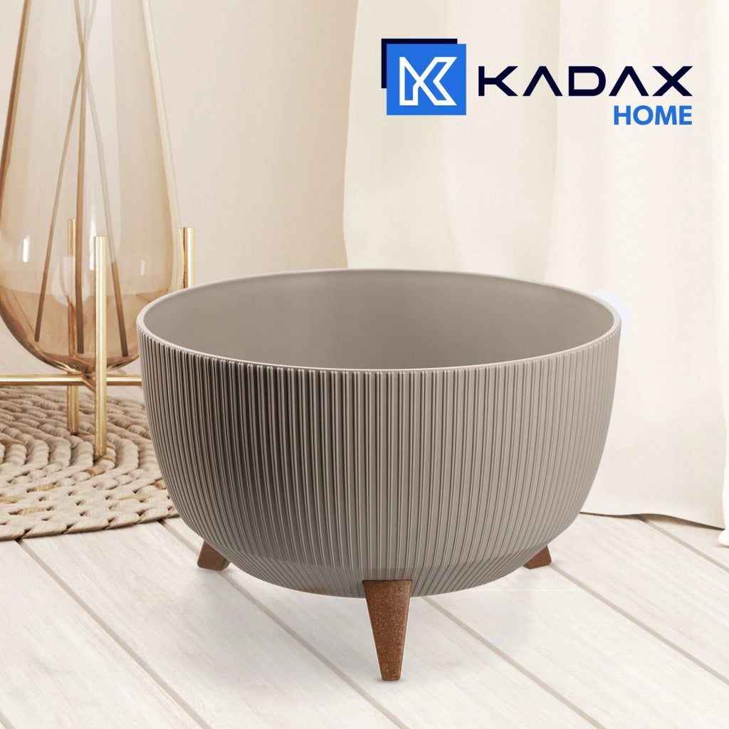 Vaso da giardino KADAX con gambe per fiori, grande ciotola rotonda da 40 cm