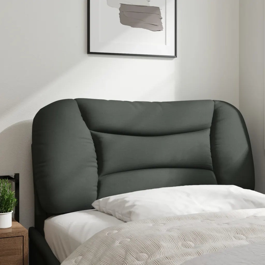 Cuscino Testiera Hvar Grigio Scuro 80 cm in Tessuto CFW6039798
