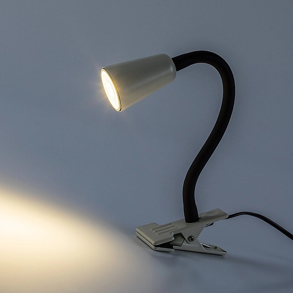 Lampada da scrivania con clip Aldo 1xGU10 nera Rabalux