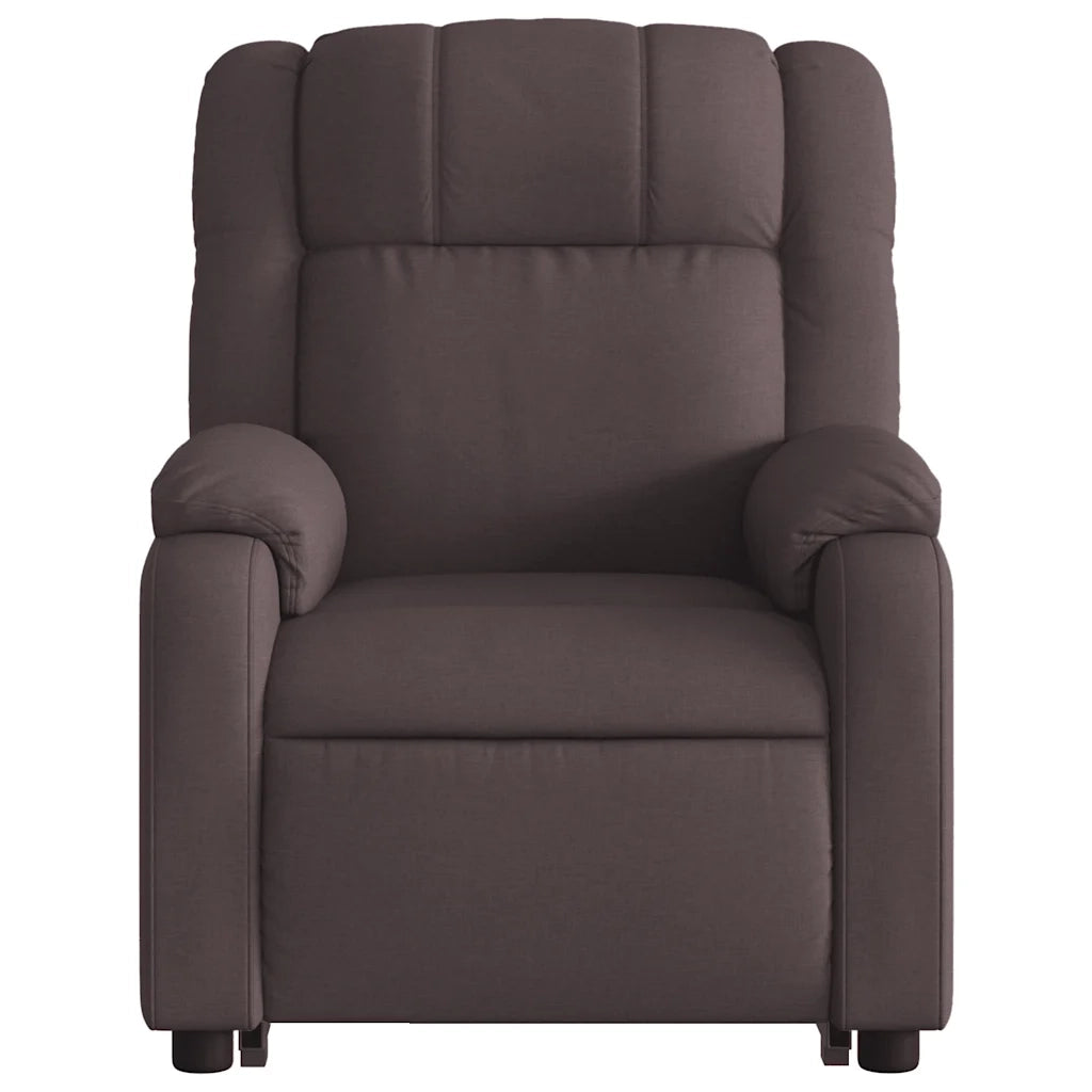 Poltrona Alzapersona Reclinante Elettrica Marrone Scuro Tessuto 3205231