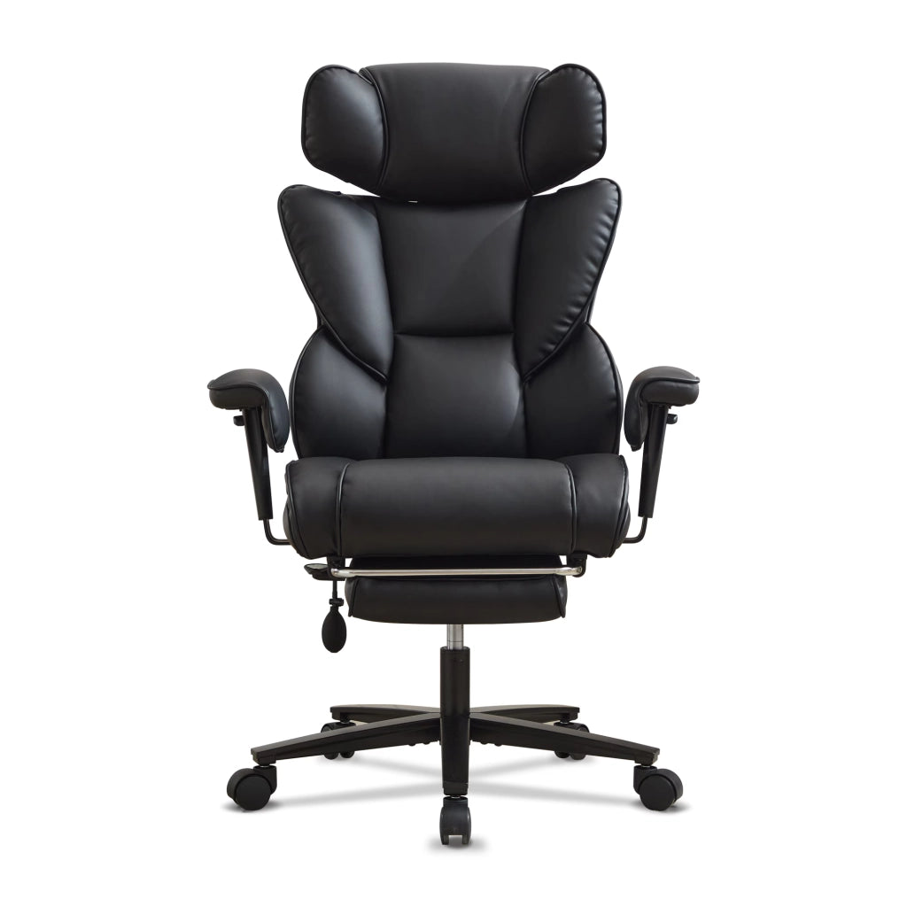 SEDIA Ergonomica con supporto lombare gonfiabile e poggiatesta regolabile, Nero