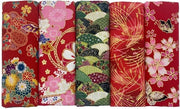 Tessuto di Quilting Stile Giapponese - Tela di Cotone - Patchwork - Materiale Creativo - 5 Pezzi - 40 x 80 cm