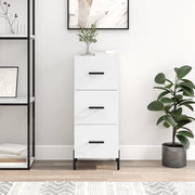 Credenza-Buffet-Armadio da cucina Bianco Lucido 34,5x34x90 cm in Legno Multistrato 870735