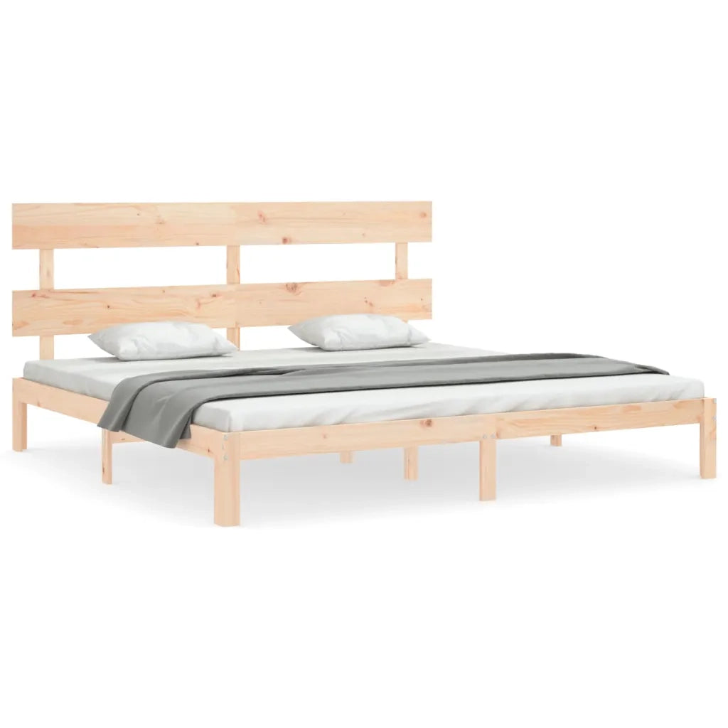 Giroletto con Testiera Super King Size in Legno Massellocod mxl 81262
