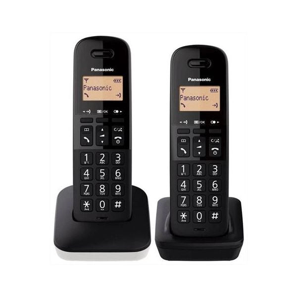 Panasonic cordless duo kx-tgb612jtw bianco
