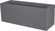 Zona di raccolta acqua per balcone in pietra 25 litri, dimensioni 59 x 195 x 228 cm, colore kiezelgrijs