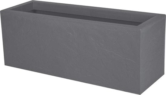Zona di raccolta acqua per balcone in pietra 25 litri, dimensioni 59 x 195 x 228 cm, colore kiezelgrijs