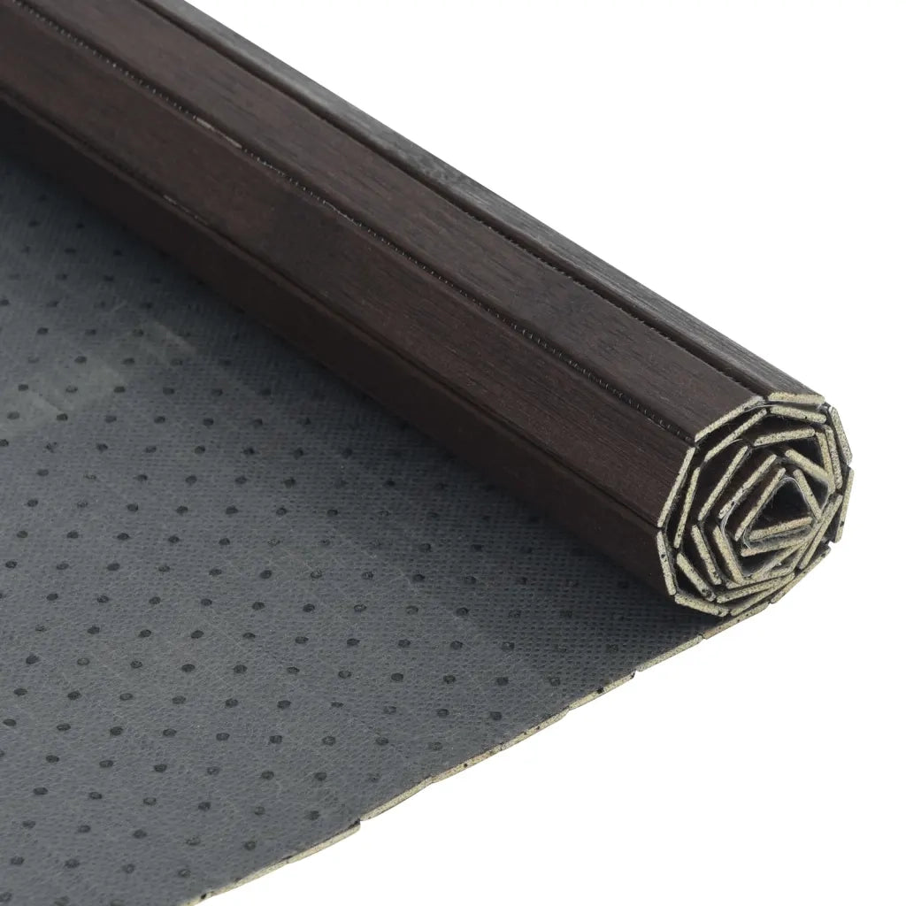 Tappeto Rettangolare Marrone Scuro 100x300 cm in BambÃ¹