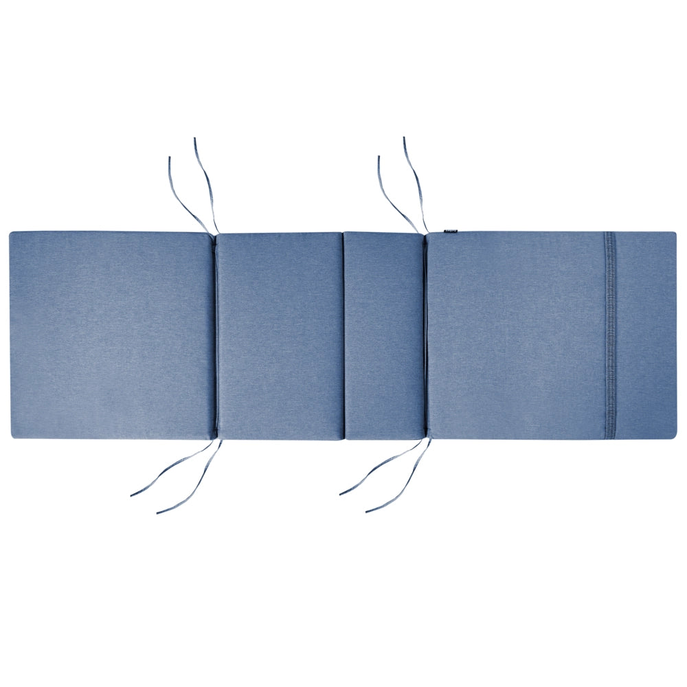 Cuscino per sdraio da giardino in tessuto poliestere blu cuscino per seduta e schienale design moderno cuscino da esterno