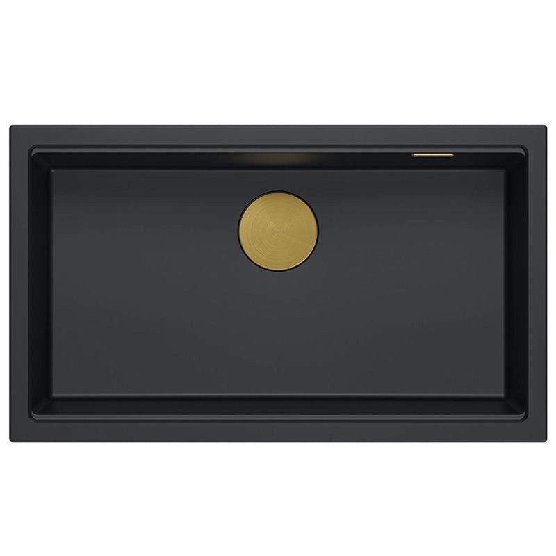 Lavello In Granito Logan 110 Black Tappo nero
