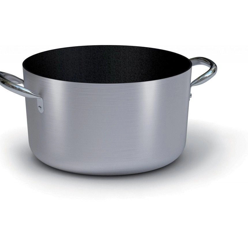 Ballarini 513628 Serie 2000 Casseruola Media 2 Manici in Acciaio Inox Rivestimento Antiaderente Kerastone Profi 28 cm colore Nero