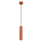 Lampada a sospensione moderna ocra rossa tubo GU10 Pure Lume