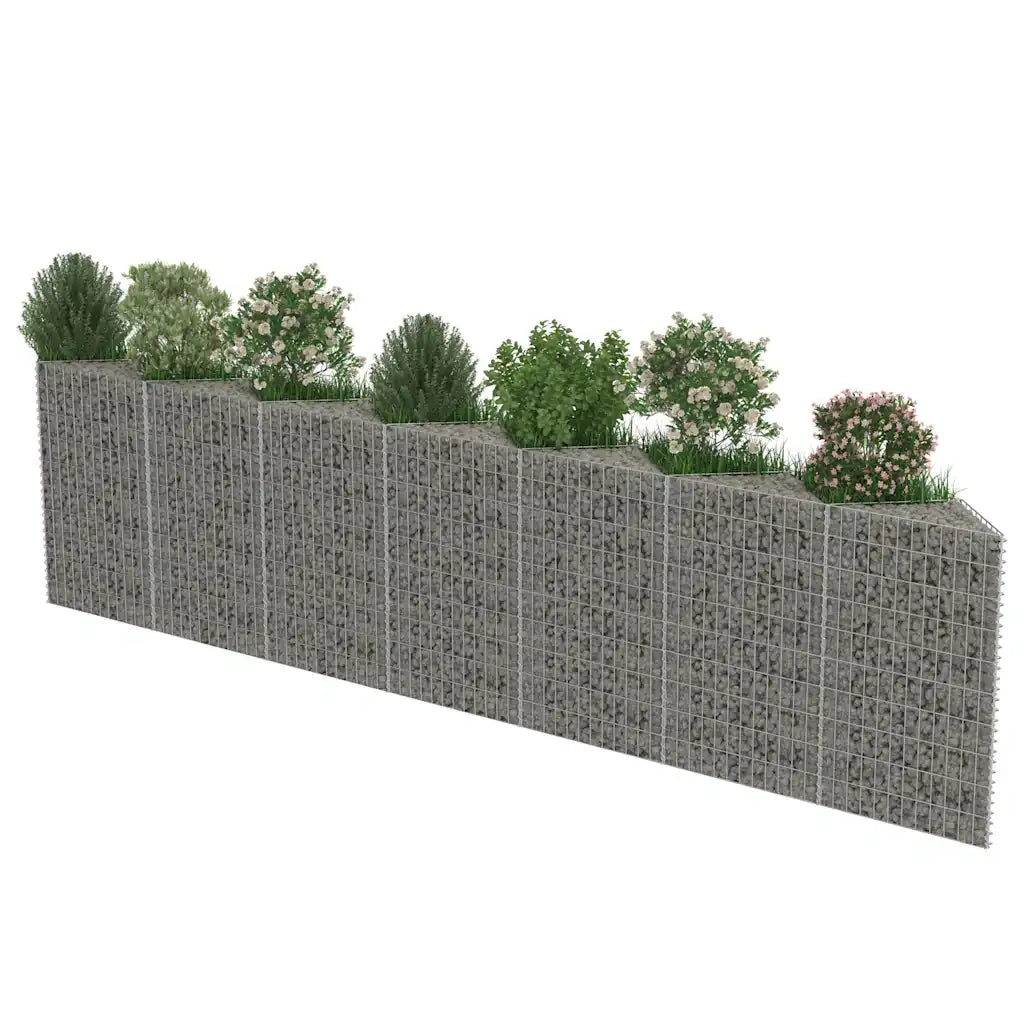 Gabbione in Acciaio Zincato 450x30x100 cm 143571