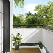 Paravento da Balcone Bianco 75x800 cm 100% Poliestere Oxford 4000089