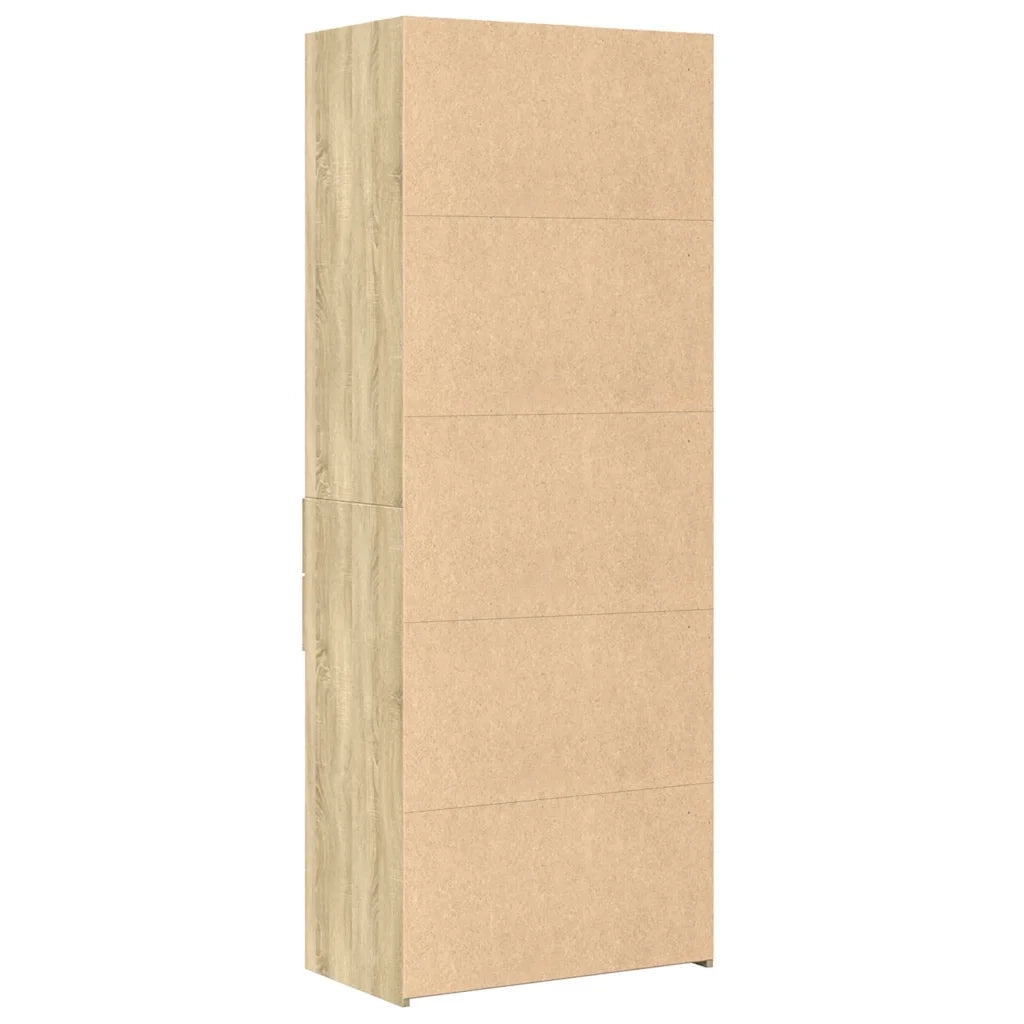 Credenza Rovere Sonoma 70x42,5x185 cm in Legno Ingegnerizzato 3281422