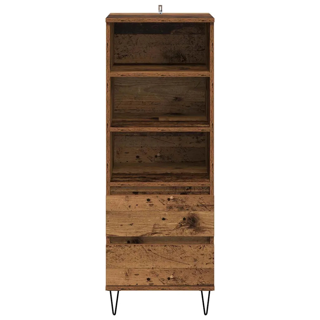 Credenza-Buffet-Armadio da cucina Legno vecchio 40 x 36 x 110 cm Legno multistrato 872945
