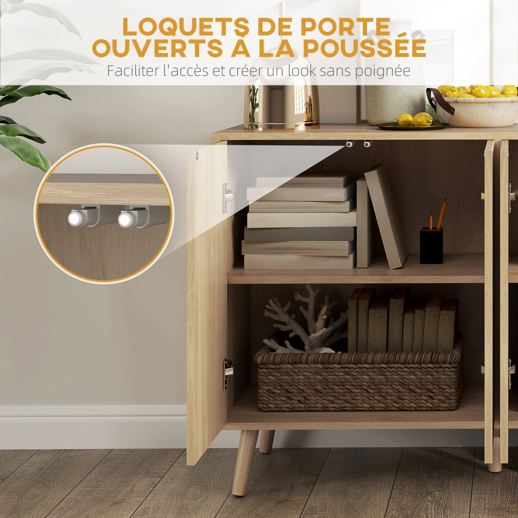 Buffet credenza ¨C zephmum ¨C quercia 120x35x77.5 cm