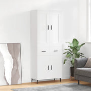 Credenza Bianca 69,5x34x180 cm in Legno Multistrato 3199889