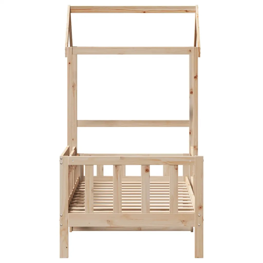 Dormeuse con Tetto 80x200 cm in Legno Massello di Pino 3282264