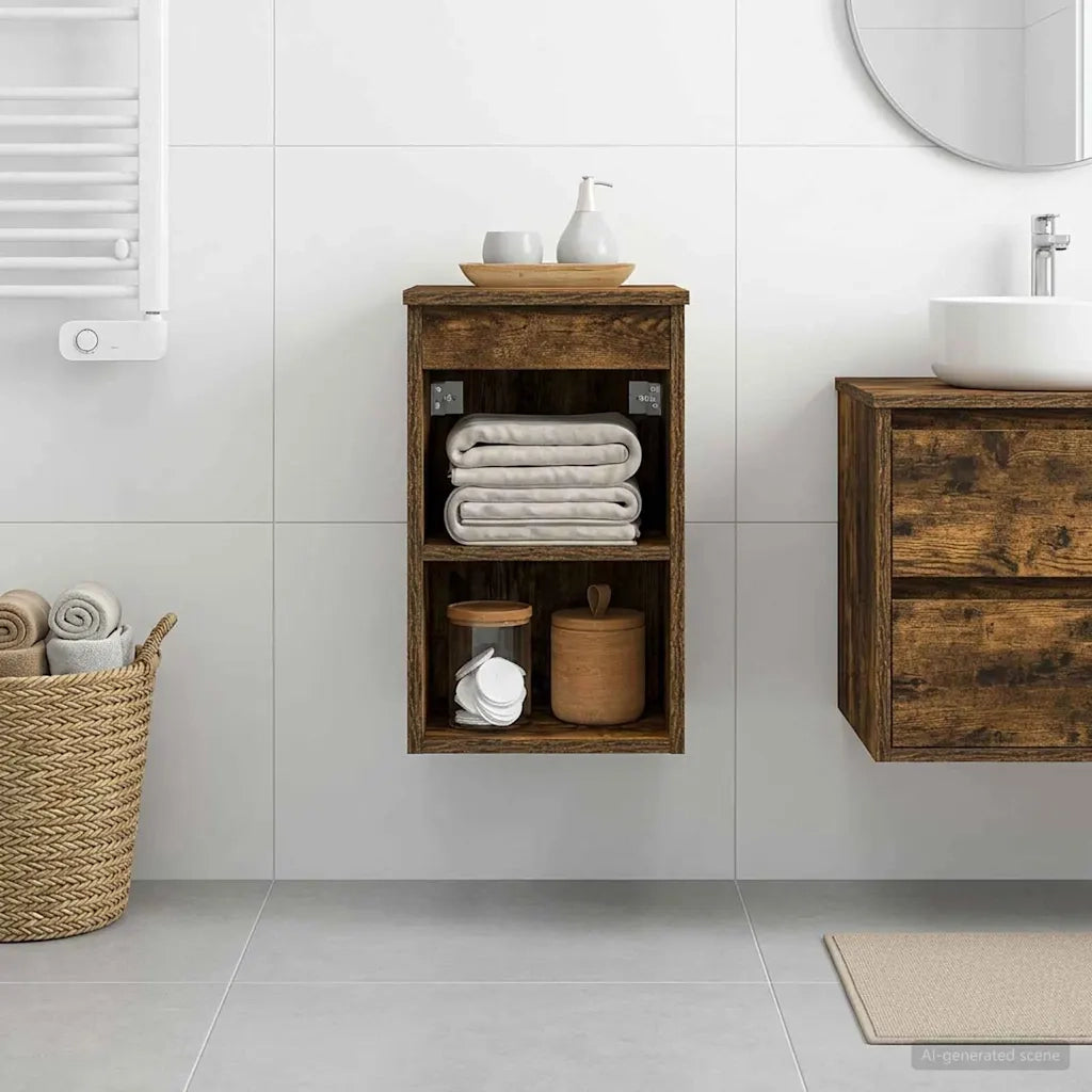 Armadio Bagno In-between Rovere Fumo 30 x 44,5 x 50 cm 890354