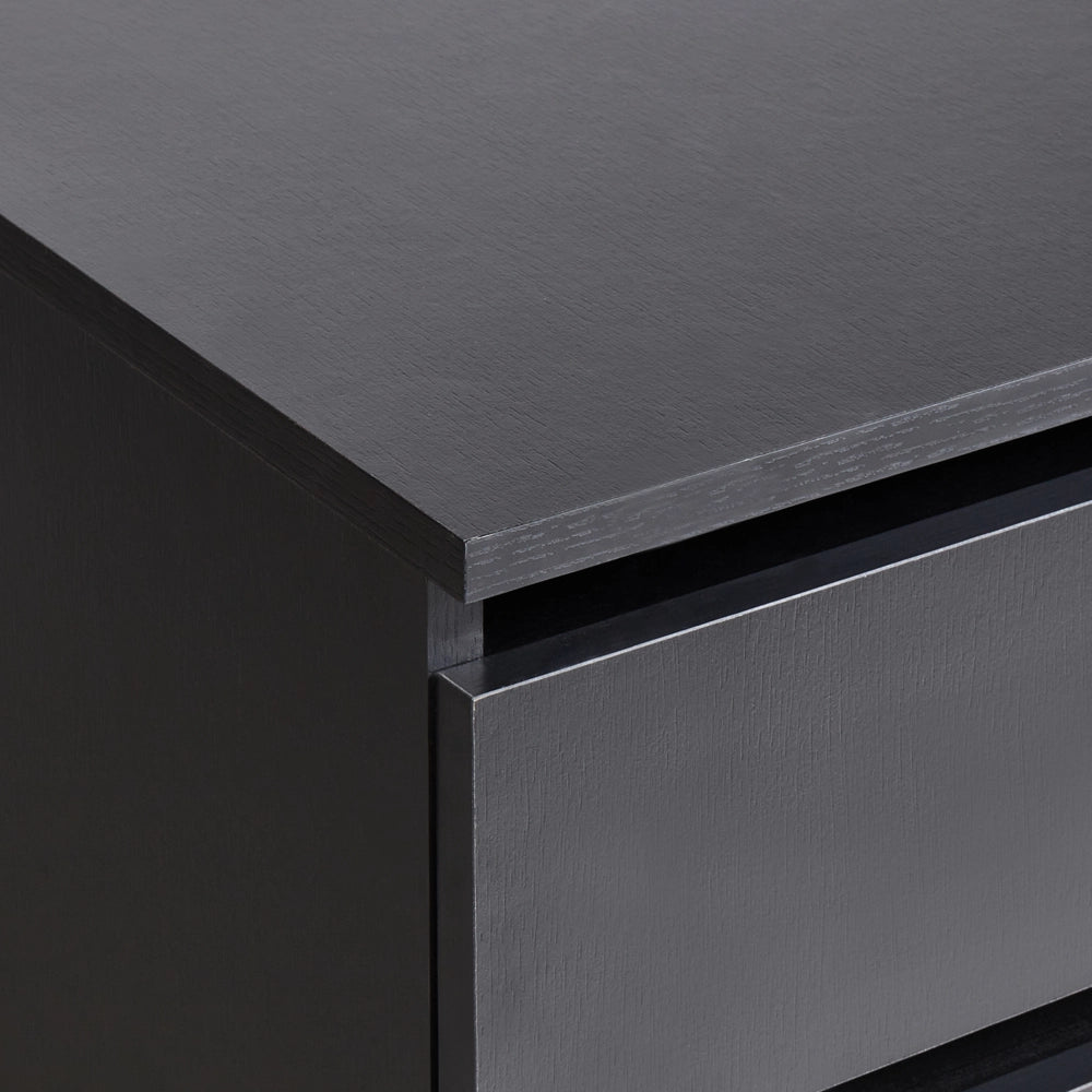 Mobile da bagno Nero MDP Materiale sintetico Ruote Cassetti Stoccaggio Mobili da bagno