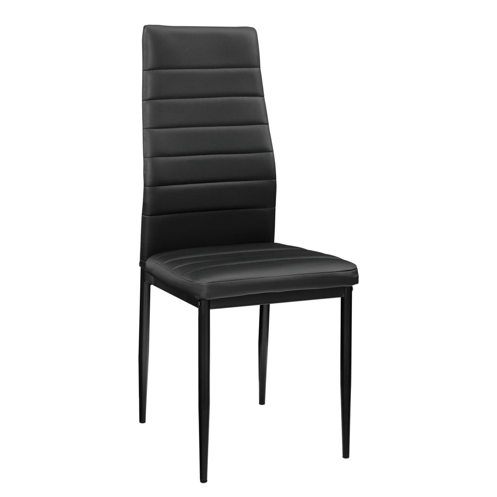 Set di 2 sedie da pranzo set di sedute impilabili 96 cm nero 03_0005744