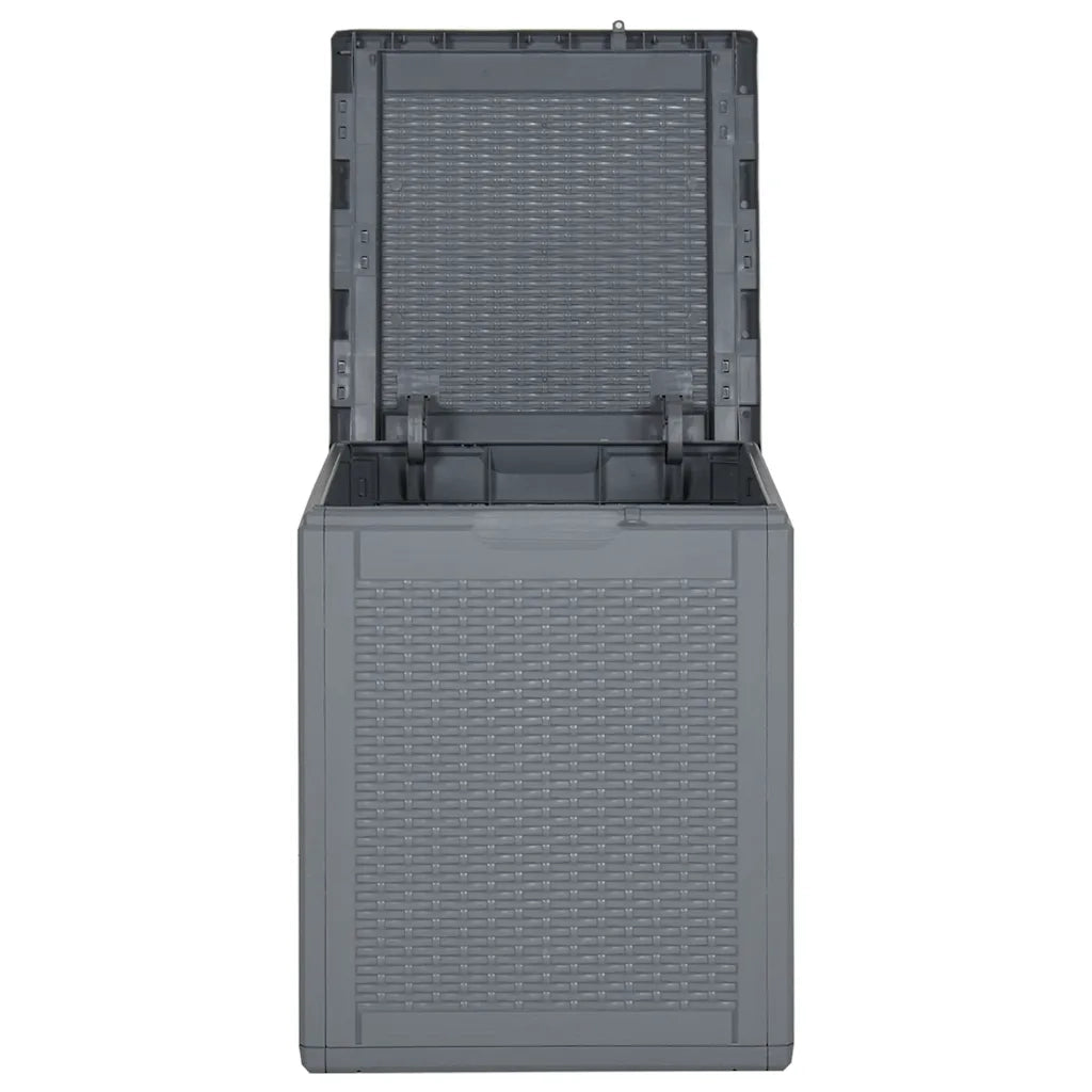 Contenitore da Giardino Grigio in Rattan PP 90 L 364059