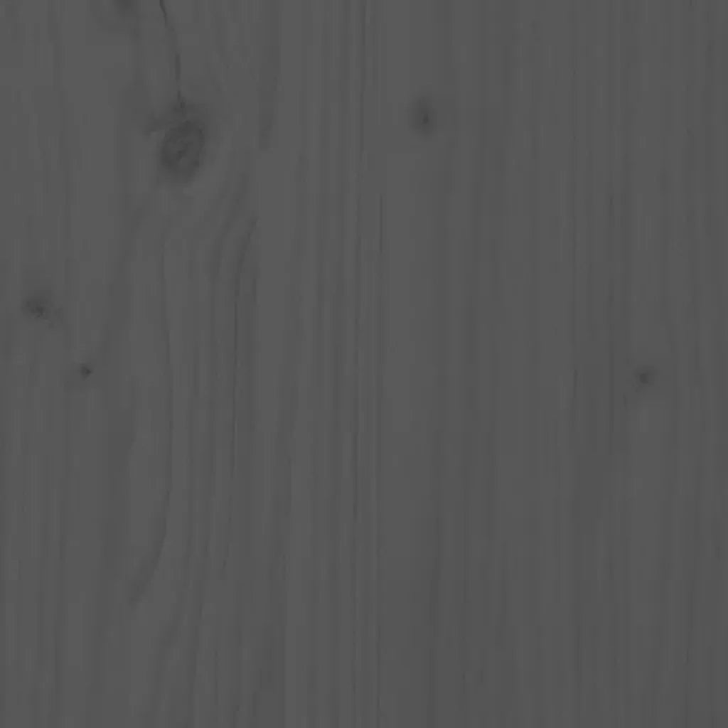 Sedia da patio-Sedie da Giardino con Cuscini 2pz Legno Massello di Pino Grigio 674385