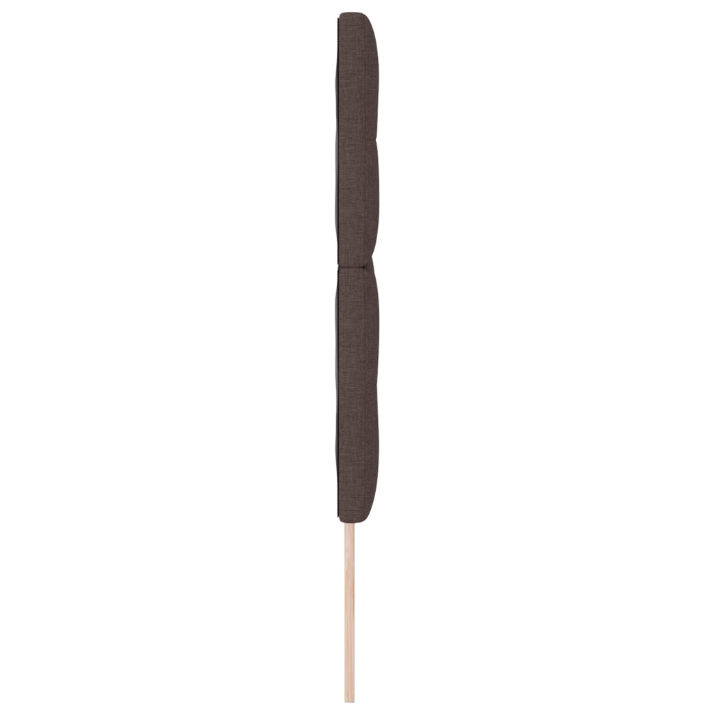 Testata LED  Marrone Scuro 72 cm Tessuto