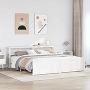Giroletto con Testiera senza Materasso Bianco 180x200 cm