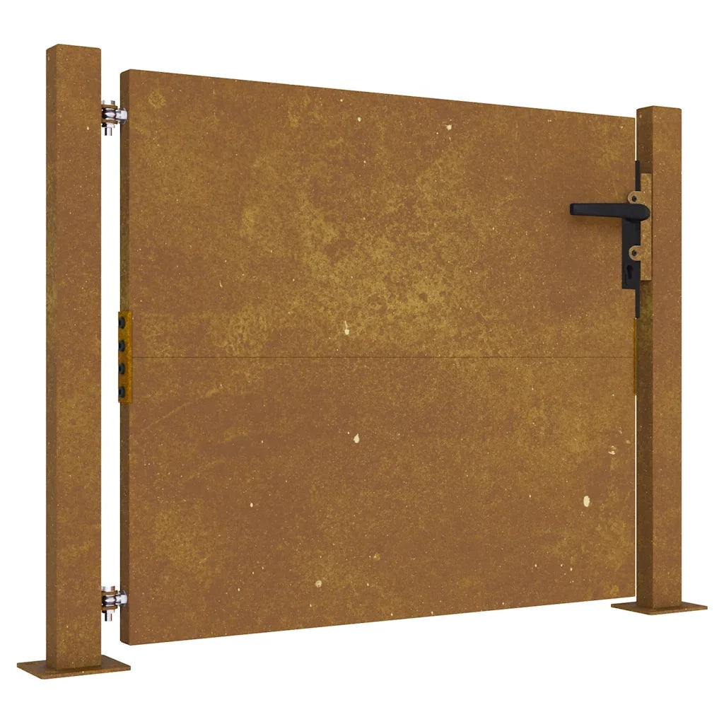 Cancello da Giardino 105x80 cm in Acciaio Cortencod mxl 130245