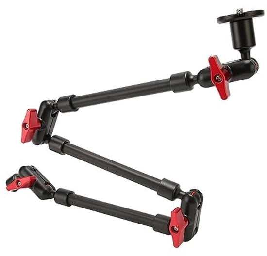Supporto Magico per Telecamera 31 Pollici - Fissaggio a Cardano - Rotazione 360 Gradi - Lega di Alluminio - Pads di Gomma Antiscivolo - Peso Leggero 488 g - Supporto per Telecamera
