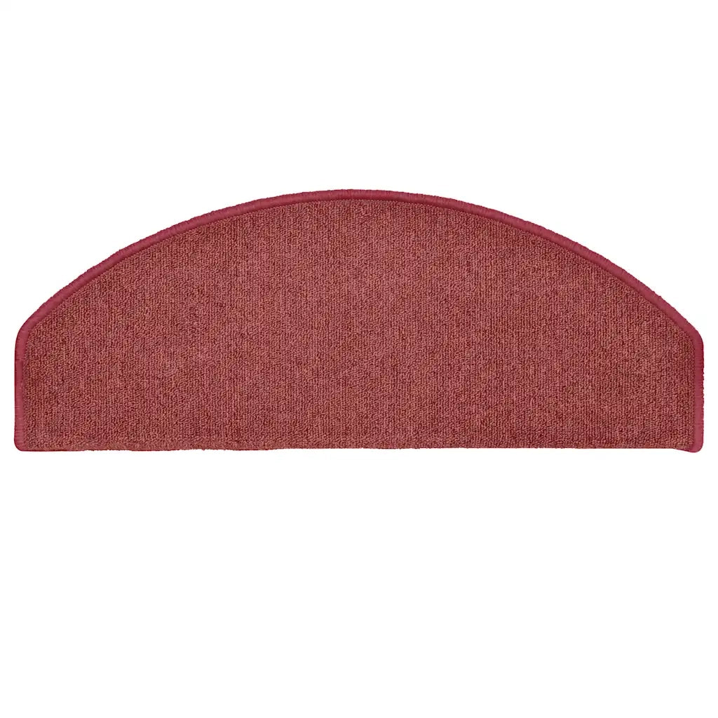 Tappetini per scale 30 pz 65x24x4 cm Bordeaux Semicircolari Grandi 3365763