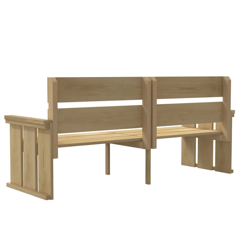 Set da Pranzo per Giardino 3 pz in Legno di Pino Impregnato 3096618