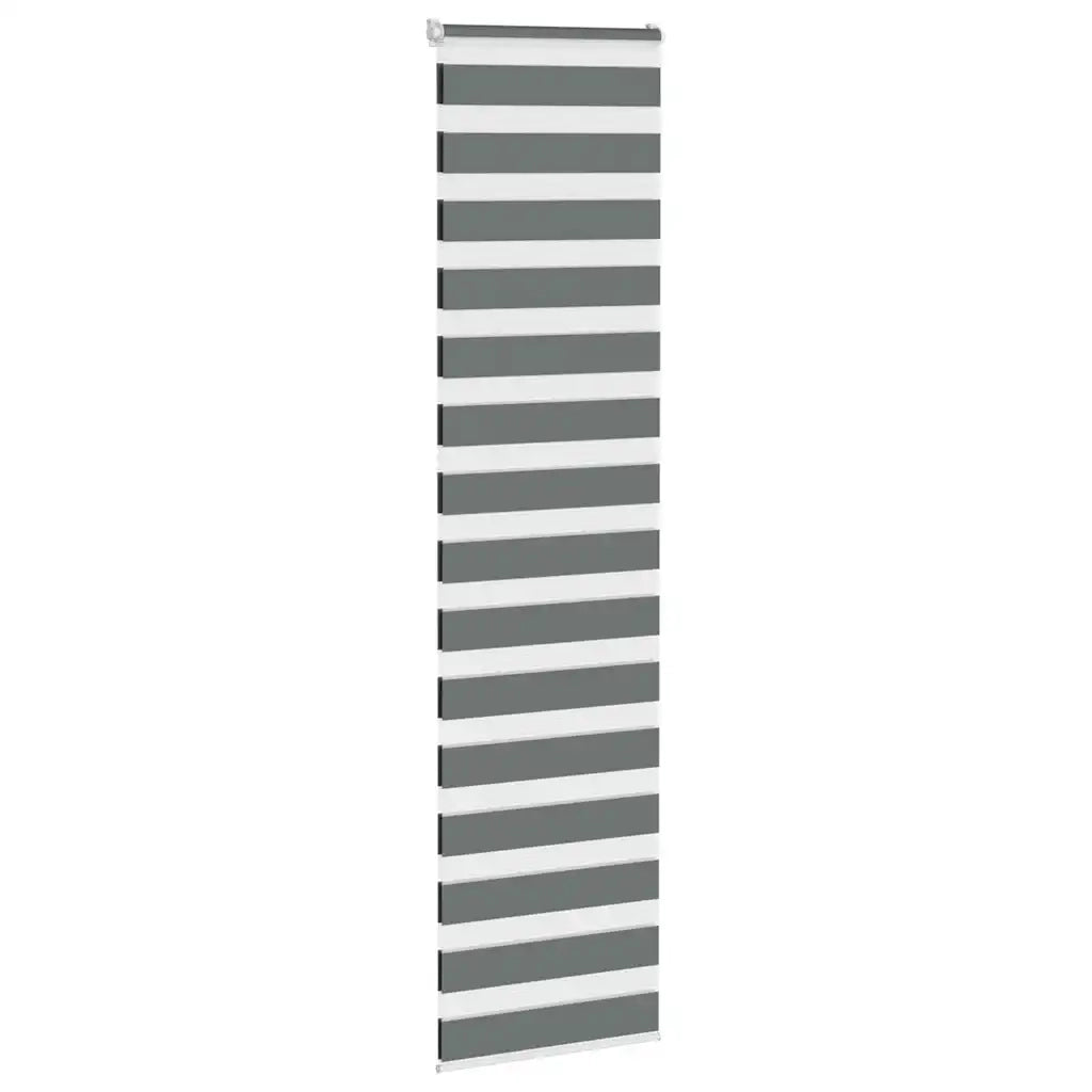 vidaXL Tenda a Rullo Zebra Larghezza Tessuto 60,9 cm Poliestere