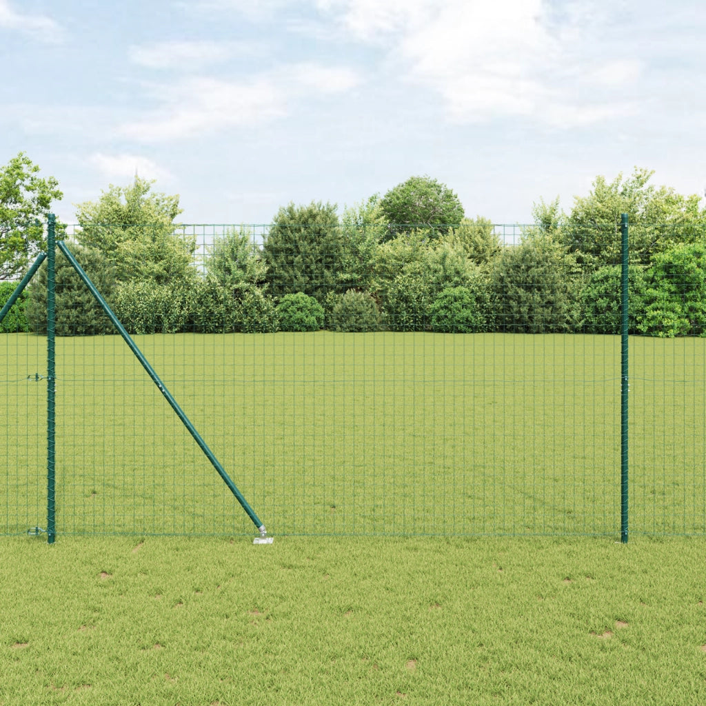 Pali per recinzione con picchetto 7 pcs Ã˜32 mm 170 cm acciaio zincato