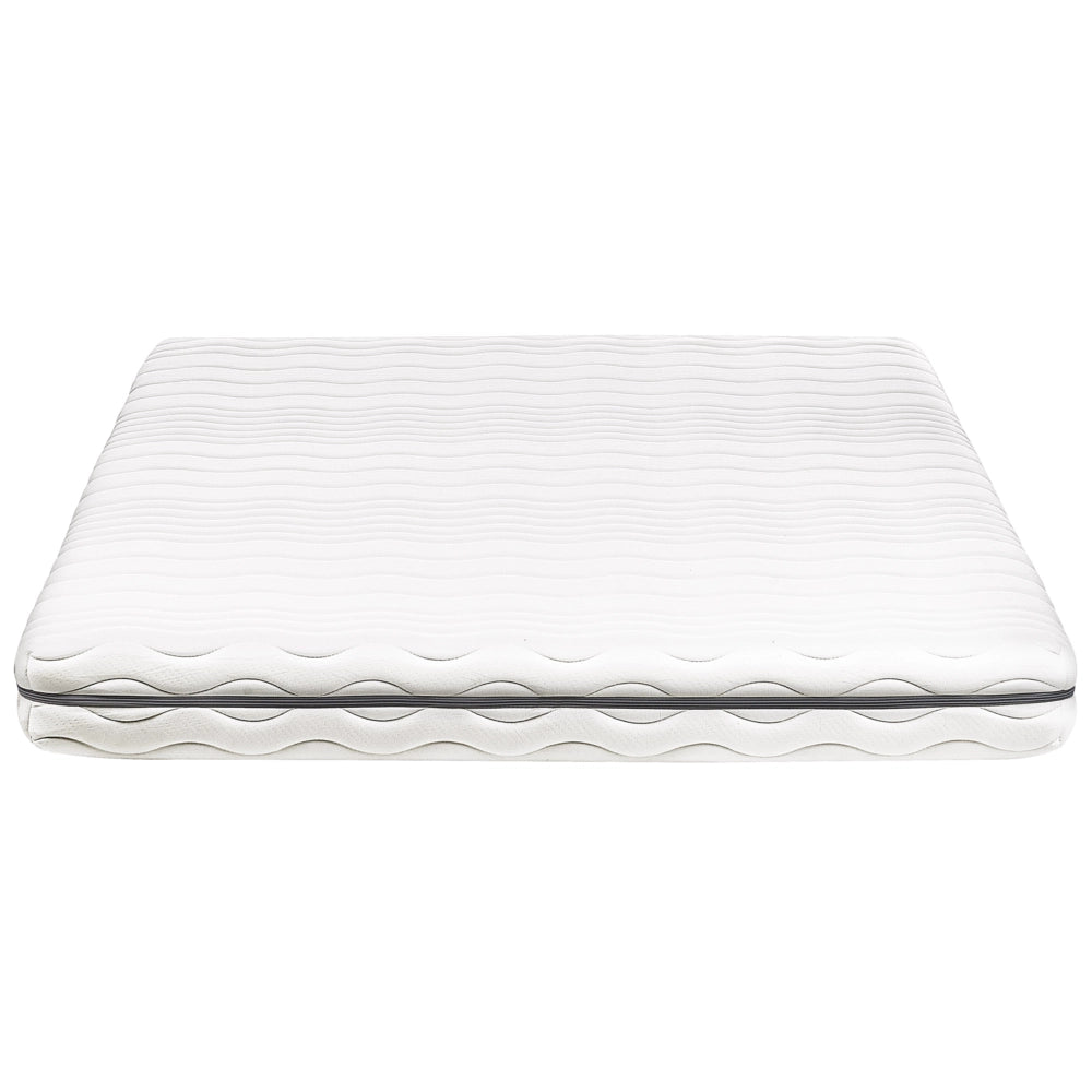 Materasso in Memory Foam bianco con tessuto grigio EU misura singola 140 x 200 cm Medio