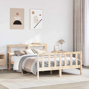 Letto senza Materasso-Struttura Letto 160x200 cm in Legno Massello di Pino 340268