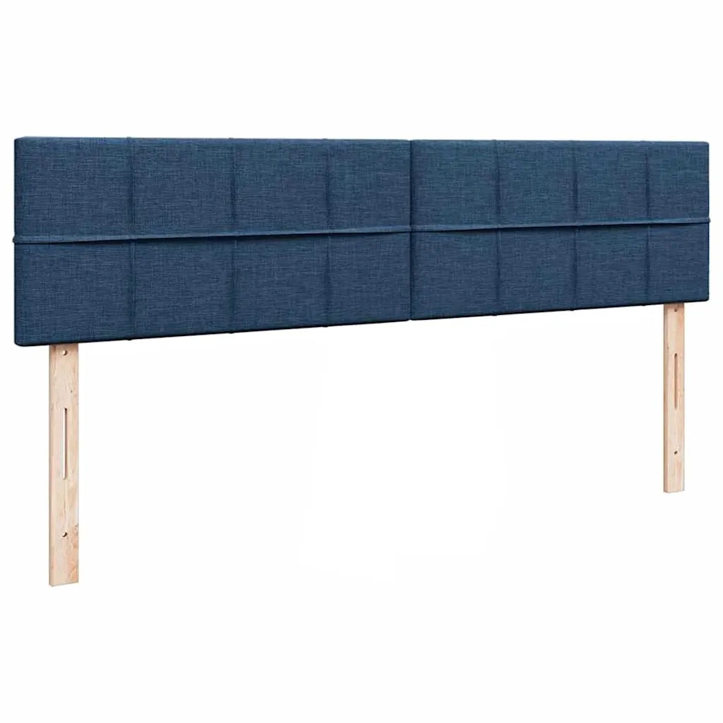 Struttura Letto Pouf con Materassi Blu 180x200cm in Tessuto 3312000