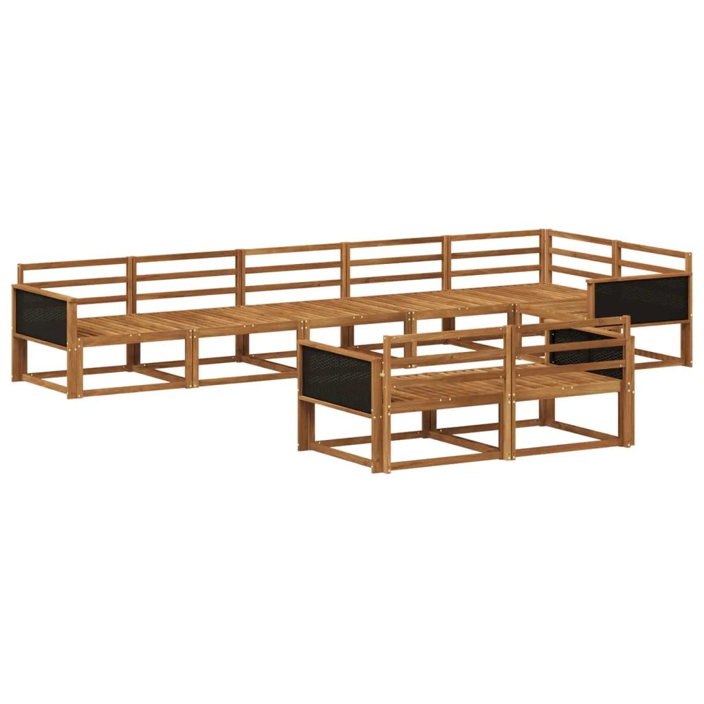 Set di divani da esterno 8 pcs Naturale
