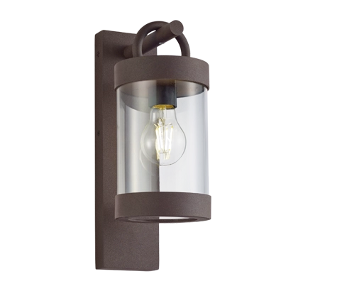 Applique Parete Led Esterno Lanterna Crepuscolare Ruggine Sambesi GD Trio