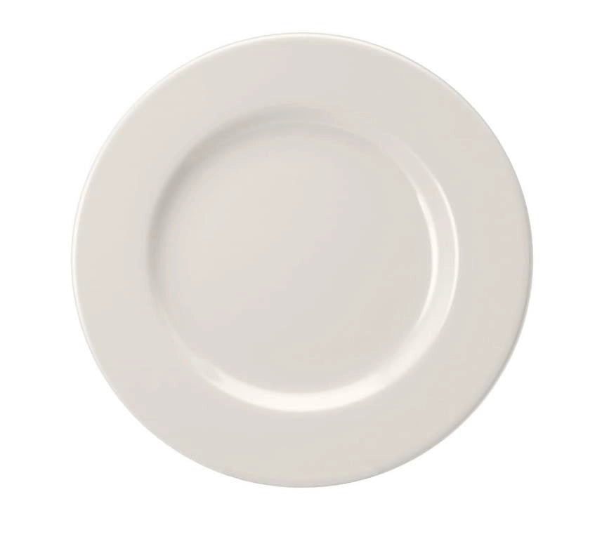 Set 12 Piatti Frutta da Tavola in Porcellana Bianco Ischia 21 cm
