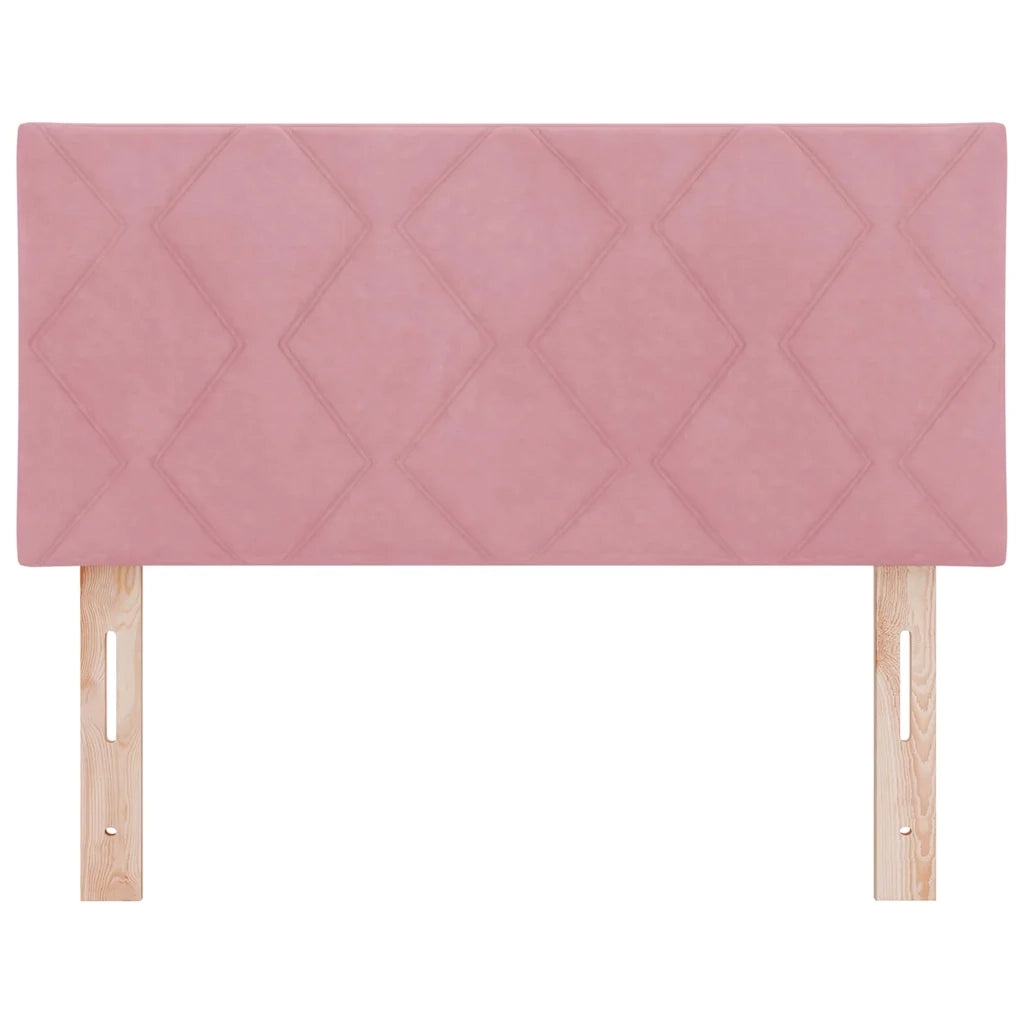 Testiera LED con testiera-Testata con LED-Testiera Decorativa Rosa 100 cm Pelle Sintetica 188450
