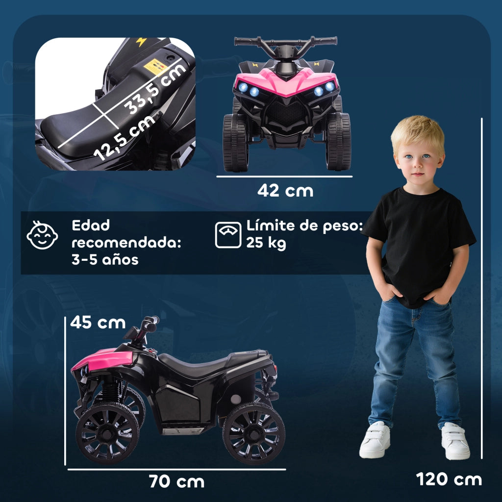 Quadro Elettrico Bambini 6V ¨C zephmum ¨C Rosa 70x42x45 cm