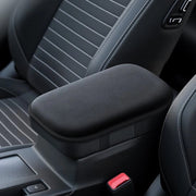 Sostegno auto per braccio - Altezza sedile per auto con cuscino per misterne braccio - Piuma mat - Sostegno braccio per auto interno - Copertura sostegno braccio - Nero Classico - [Versione Pluche densa]