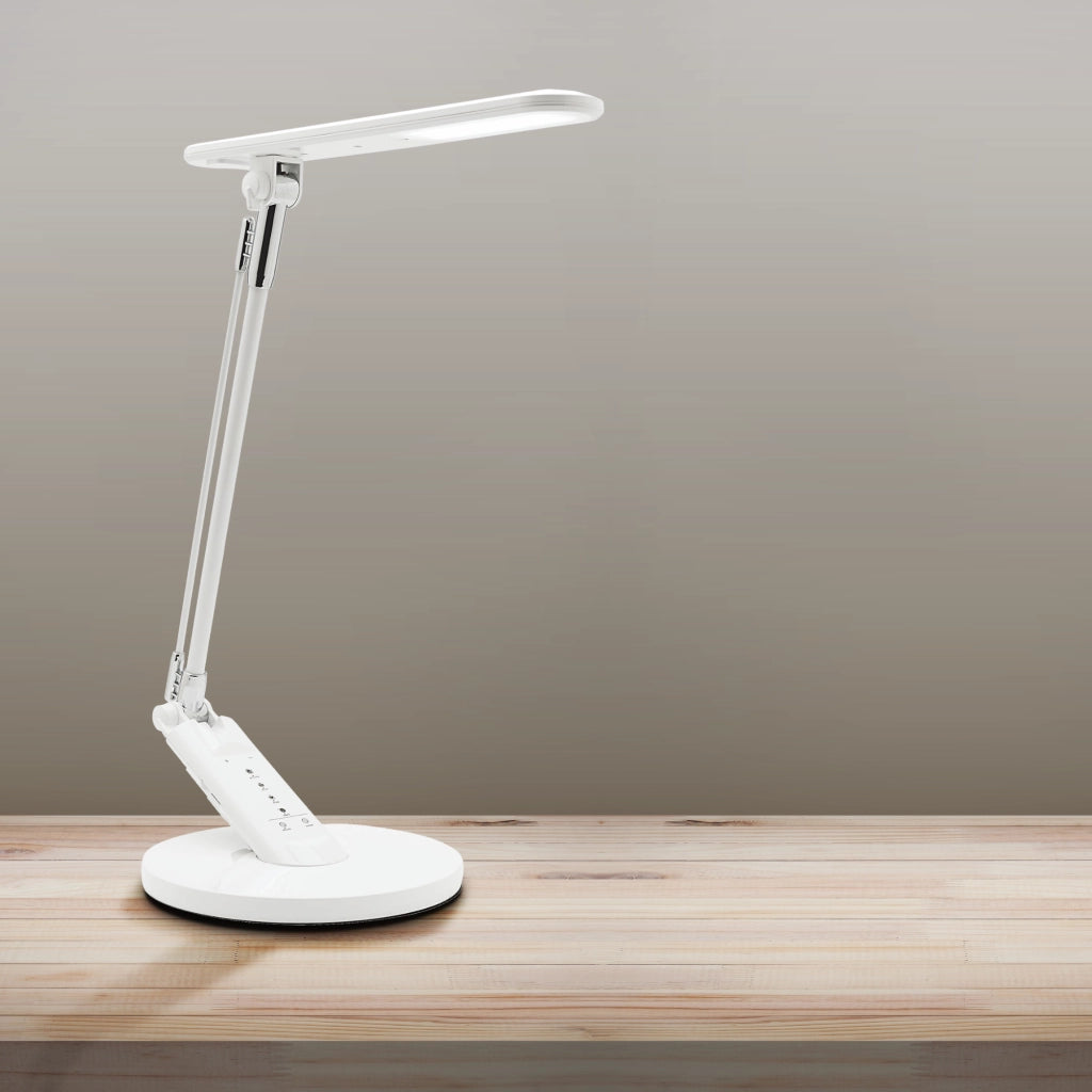Lampada da scrivania LED Polux Optimum 7W USB 3000-6000K