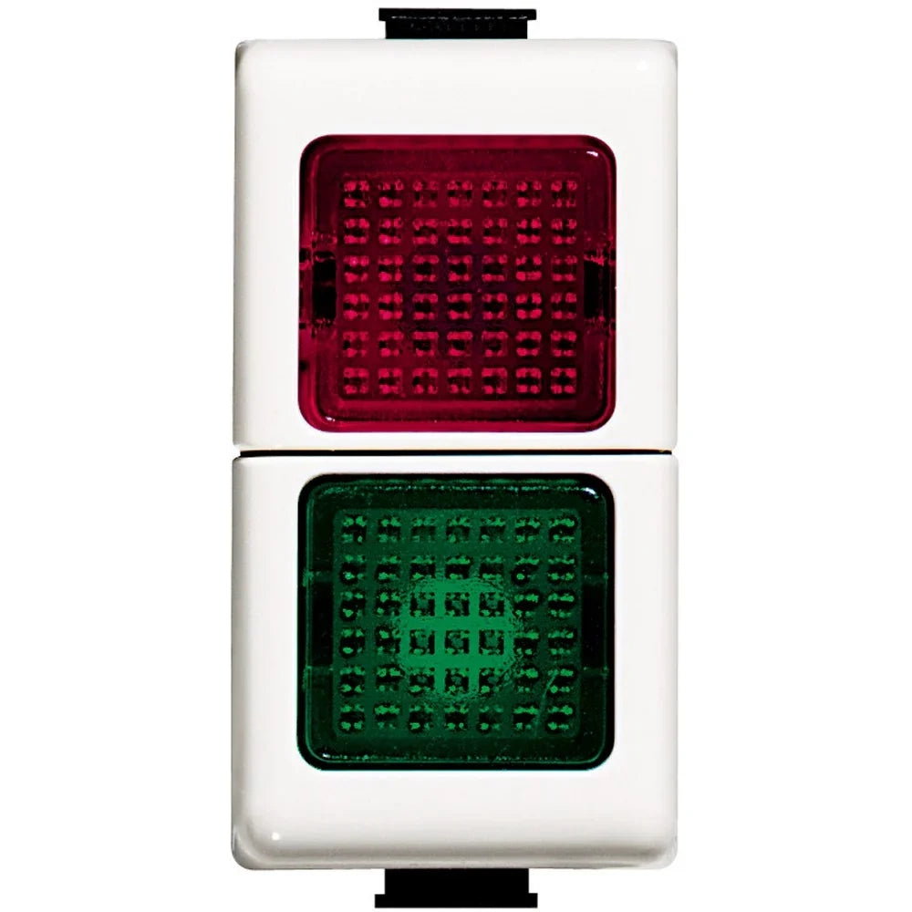 Bticino Matix modulo portalampada vetro verde/rosso AM5064V