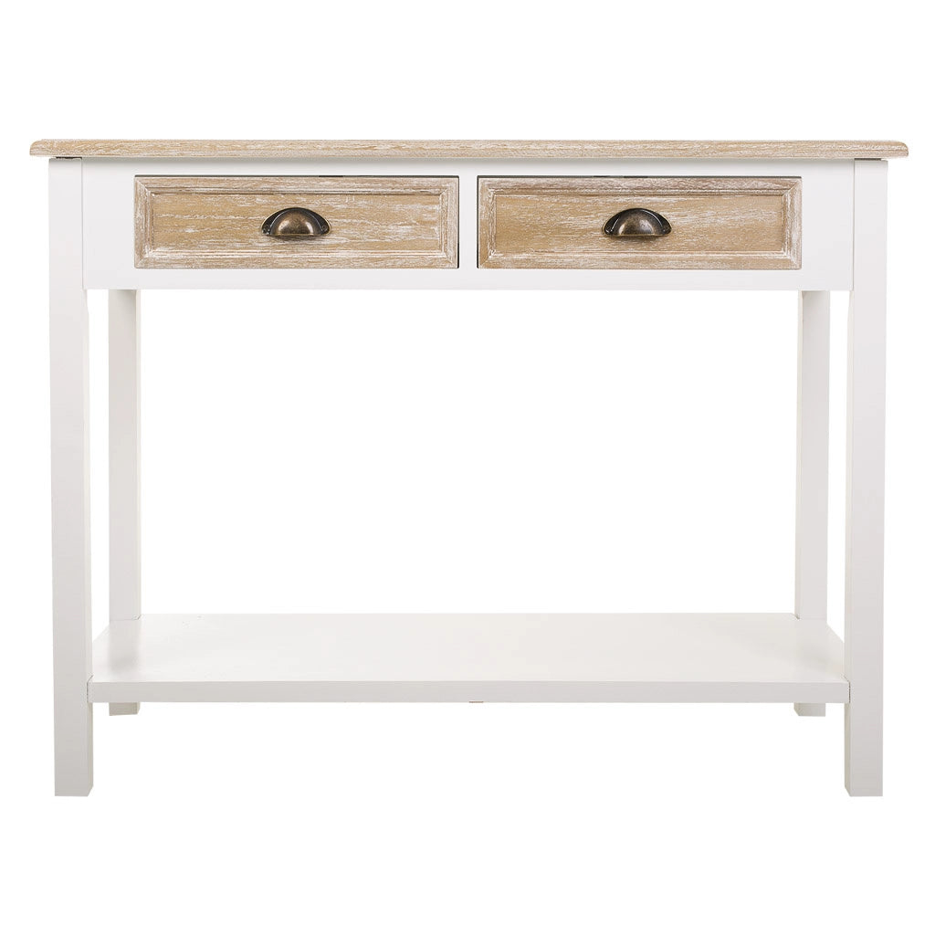 Mobile da ingresso in legno bianco 100x40x78h