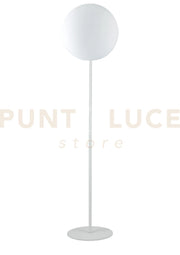 PIANTANA DA GIARDINO GECO SFERA BIANCA 1 LUCE ATTACCO E27 IP65 30X150CM CAVO 250CM
